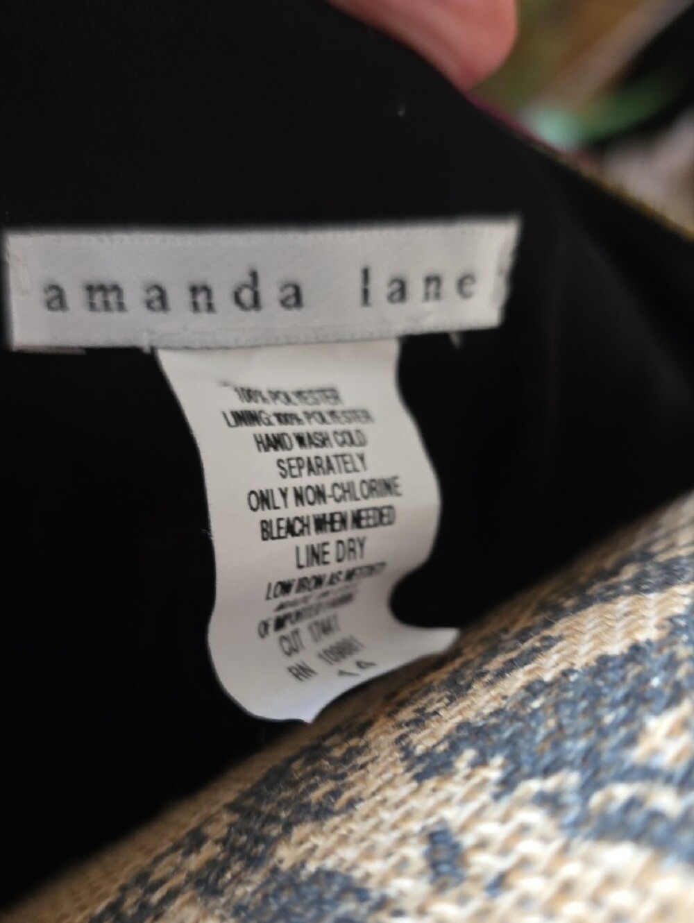 Amanda Lane Black Free with Leopard Print - Picture 2 of 9